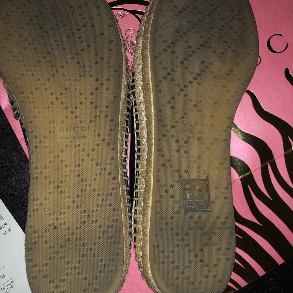 Gucci GG black leather espadrille - Picture 5 of 8